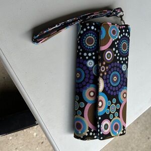 Colorful Circle Pattern Wristlet